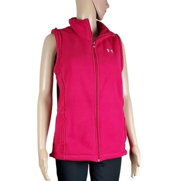 Under Armour Red Fleece Vest - Picture 1 of 4